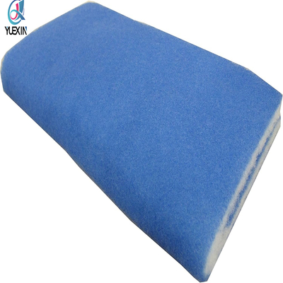 Almohadilla filtrante adherida azul y blanca para estanques y acuarios 