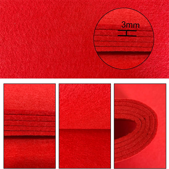 La tela de fieltro de poliéster de 3 mm de espesor en el patio es duradera