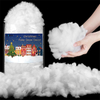 Fluff de nieve de poliéster suave para la decoración navideña