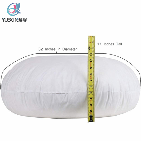 Almohada de camping redonda lavable a máquina.