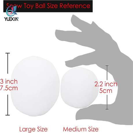 Bola de nieve falsa para niños, juego de lucha de bolas de nieve para interiores, bola de nieve artificial 