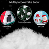 Fluff de nieve de poliéster suave para la decoración navideña