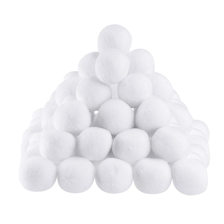 Bolas de nieve artificiales divertidas de invierno - 5 cm juguetes de nieve en interiores realistas