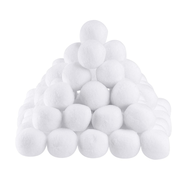Bolas de nieve artificiales divertidas en invierno - 5 cm juguetes de nieve en interiores realistas