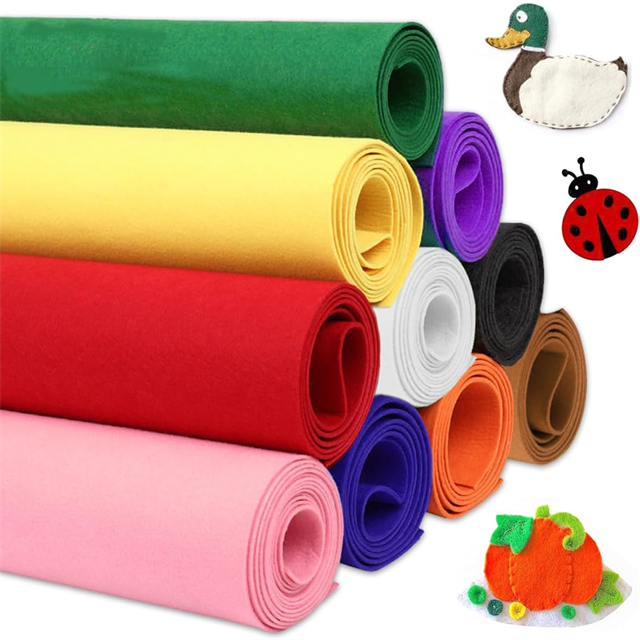 Rollo de fieltro de color rígido para manualidades Patchwork Patchwork Diy Cosición
