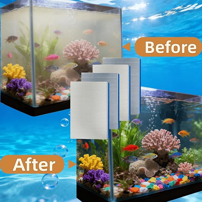 Recorte para adaptarse a una esponja filtrante de acuario no tejida de 8 capas, fibra ES, geometría