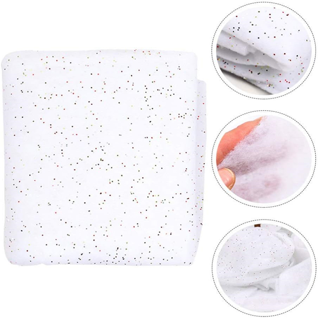Rollo de manta de nieve falsa para la versión de brillo de la decoración interior del hogar y la fiesta