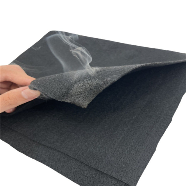 Fieltro negro resistente a la llama de alto rendimiento para interiores de automóviles