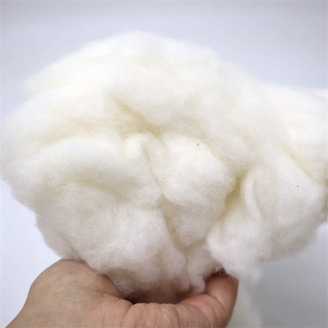 Relleno de algodón orgánico de algodón orgánico lleno de fibra biodegradable 