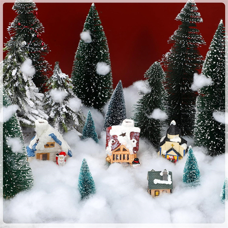 Decoración de nieve falsa de Navidad algodón como nieve interior esponjosa