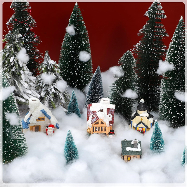 Decoración de nieve falsa de Navidad algodón como nieve interior esponjosa