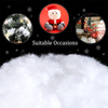 Luxurious Soft Polyester Snow Fluff para la decoración navideña