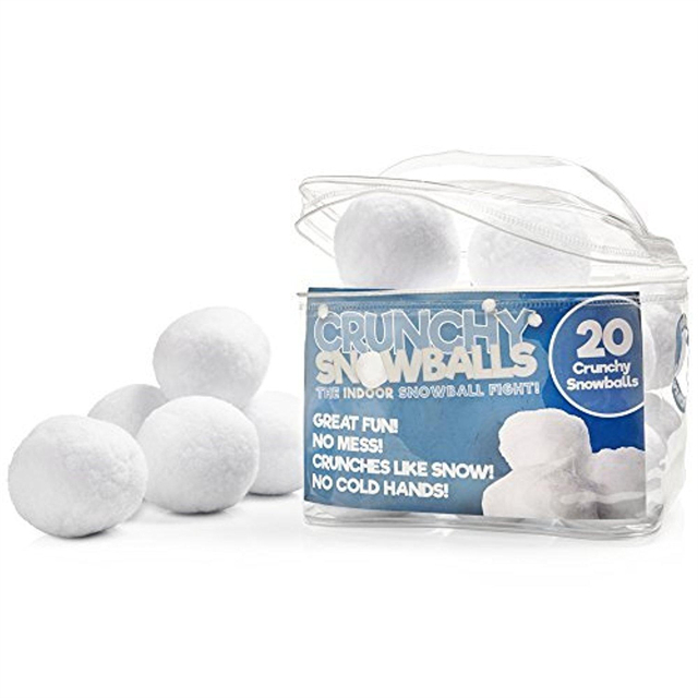 Bolas de nieve suaves de 3 pulgadas para niños para juegos interiores/al aire libre de 20