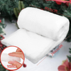 Manta de Navidad esponjosa nieve artificial realista para decoración