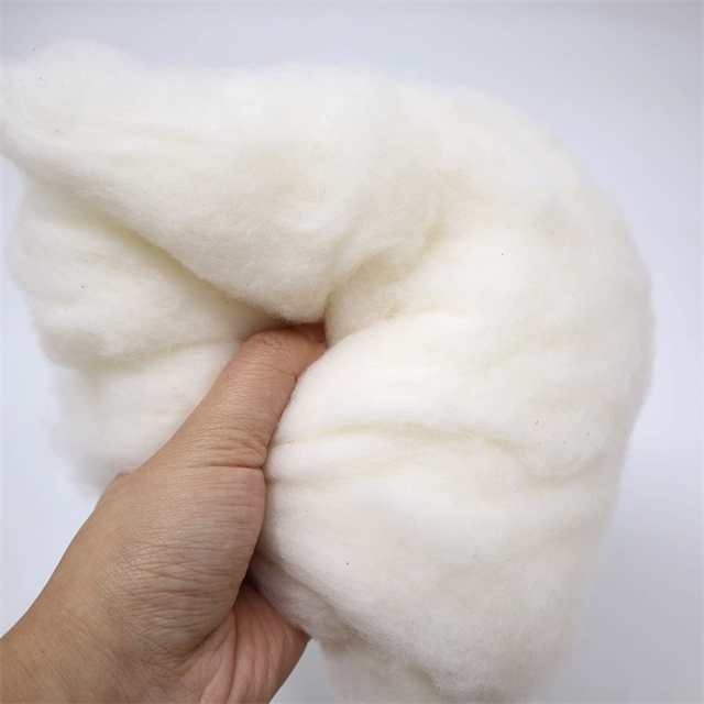 Relleno de algodón orgánico de algodón orgánico lleno de fibra biodegradable 