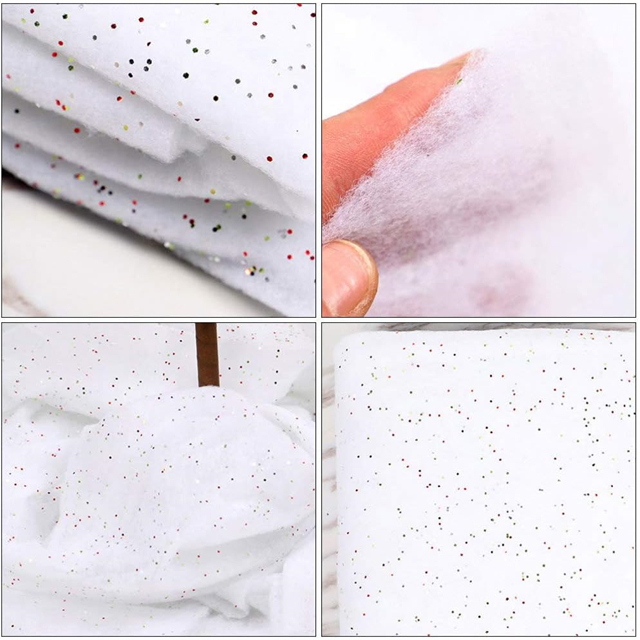 Manta de nieve decorativa para brillo para escenas navideñas