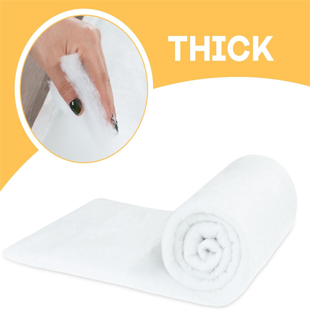 Decoración de interiores Batting Dacron Poleter Embalaje de empaquetado de envasado de espuma Proyecto de interiores de bricolaje