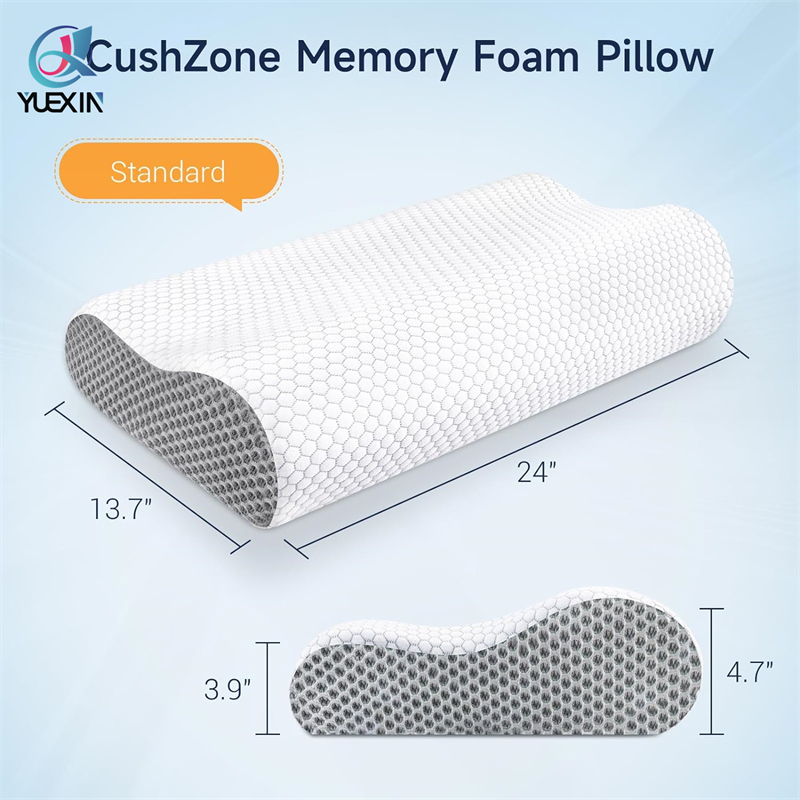 Almohada para el cuello para aliviar el dolor - Almohada contorneada de espuma viscoelástica