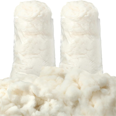 Relleno de fibra de algodón orgánico natural para peluches, juguetes, almohadas 