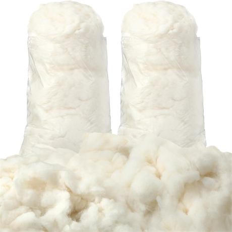  Relleno de fibra de algodón orgánico natural para peluches, juguetes, almohadas 