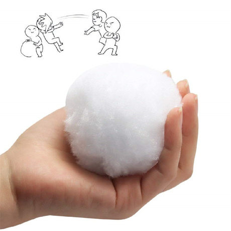 Bolas de nieve de algodón artificial ideal para juego interior y decoración navideña