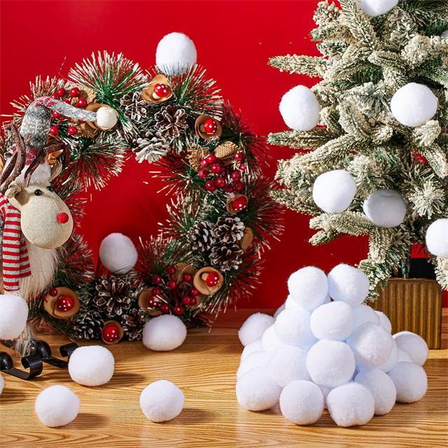 Bolas de nieve suaves de 3 pulgadas para niños para juegos interiores/al aire libre de 20
