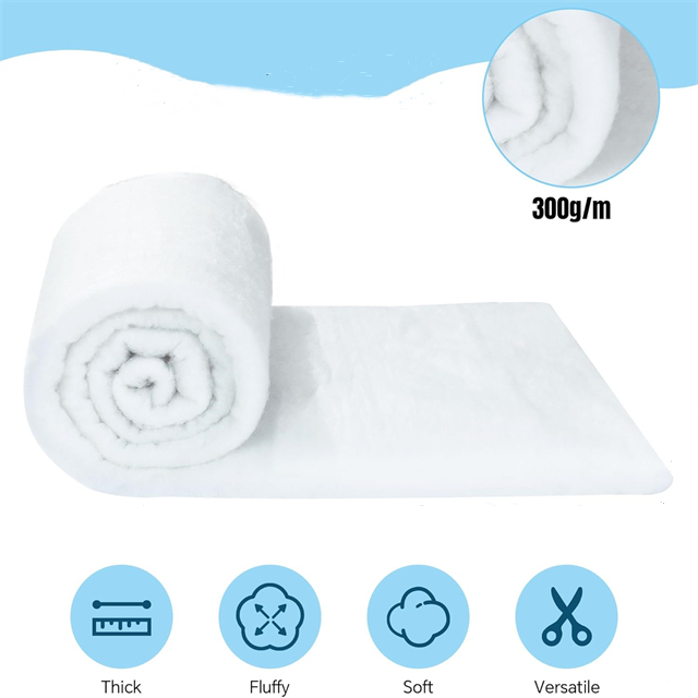 Sofá de colchoneta de estilo alfombra envuelta en rollo de bateo de poliéster de espuma de 1 pulgada de grosor