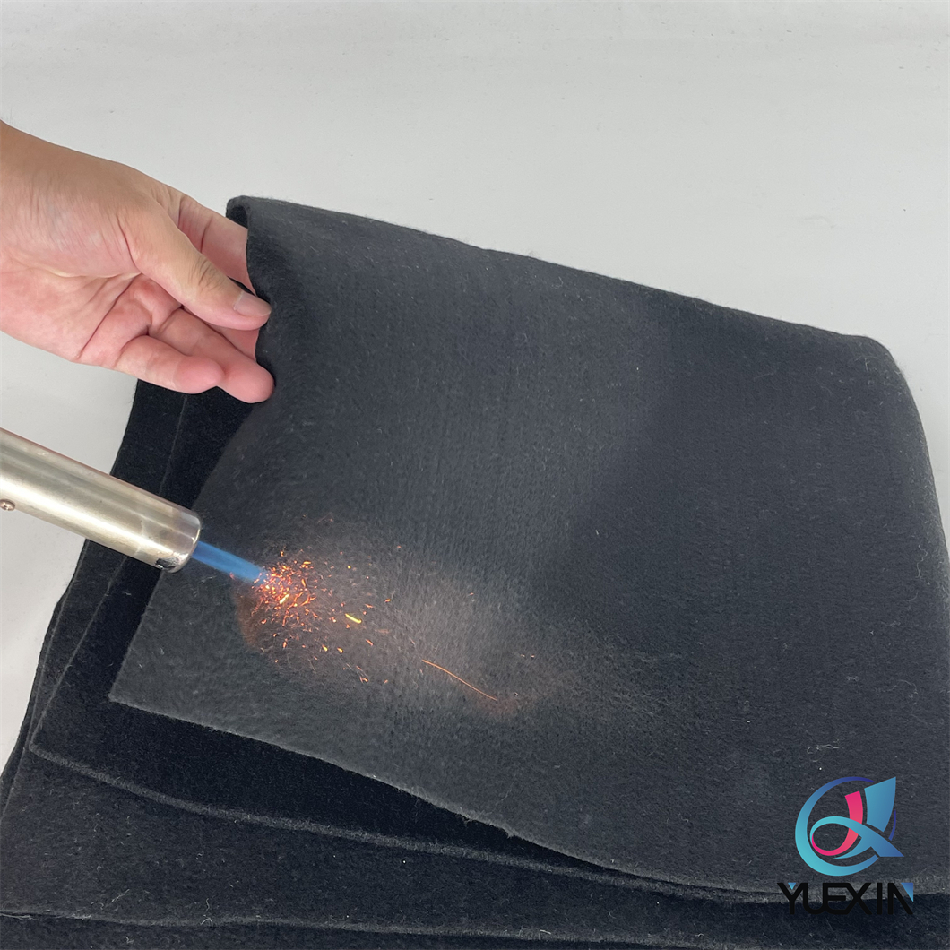 Entretela Panox negra premium | Fieltro no tejido inherentemente ignífugo BS5852 para muebles y colchones