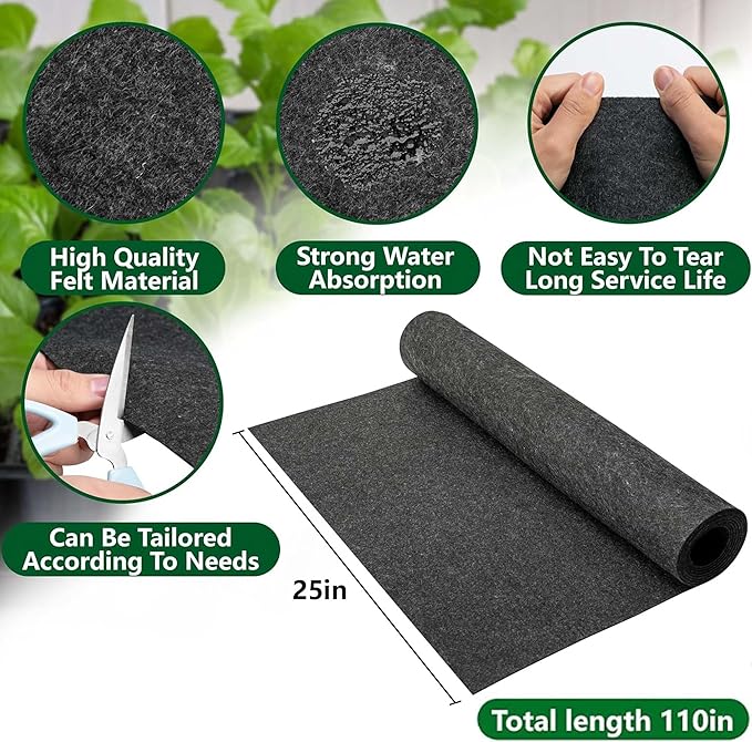 YUEXIN Sistema de riego automático de 110 x 25 pulgadas – Kit de bomba de riego interior inteligente para plantas de varias macetas