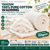 Guata de edredón natural de guata de algodón 100% de 150 g/m²